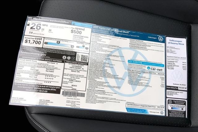 New 2023 DEEP BLACK PEARL EFFECT Volkswagen 2.0T SE R-Line Black FWD image 22